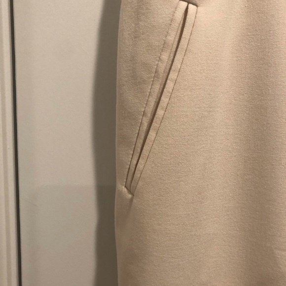 Susan Graver Sz 12 Elegant Cream beige dress pants high waist - Picture 4 of 5
